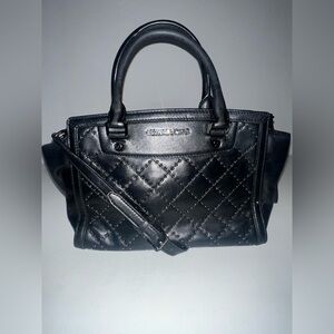 Michael Kors Micro Stud Selma Satchel Crossbody Bag Medium